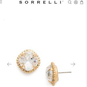 Sorrelli Gold Stud Earrings